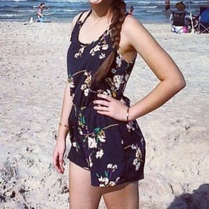 Navy blue romper